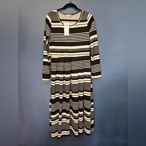 Women's Midi Striped Dress XL